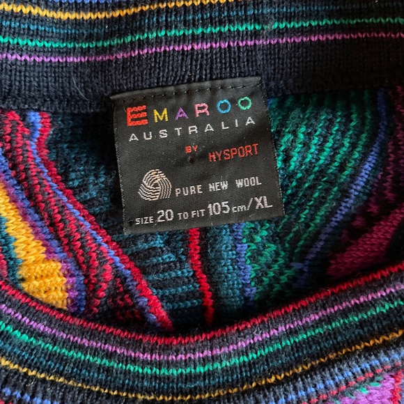 90s VINTAGE EMAROO 3D Sweater Men’s XL - Picture 2 of 10